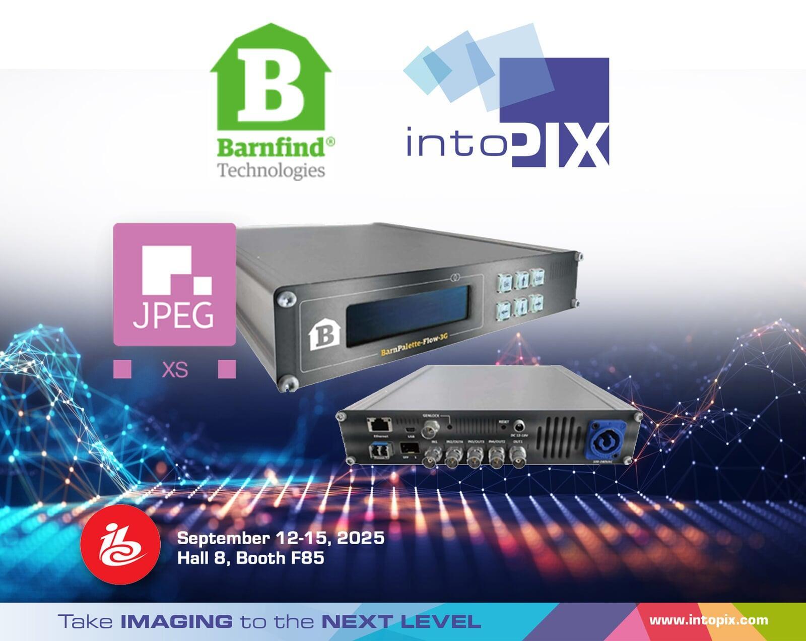IntoPIX JPEG XS Powers Barnfind BarnPalette Flow-XS For Next-Generation Broadcast Workflows